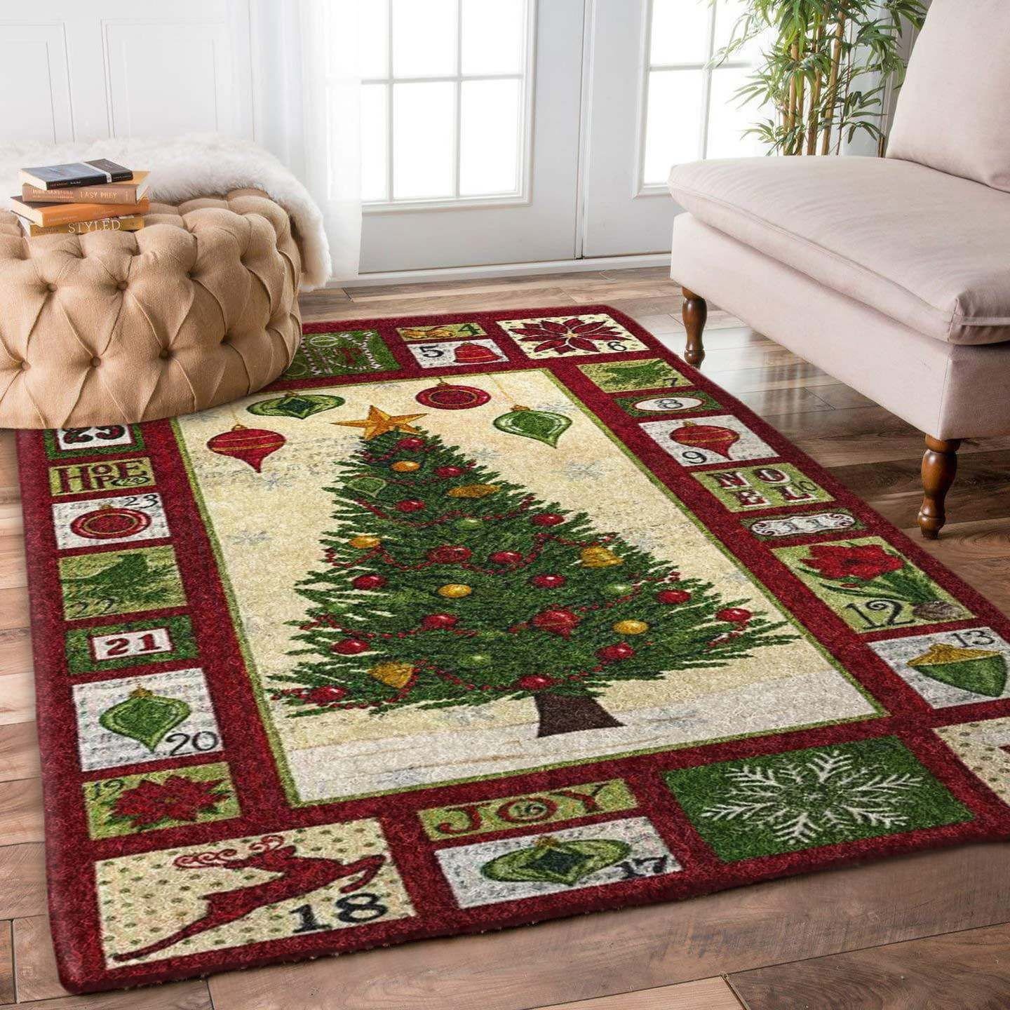 CARU-0202 Christmas Area Rug Home Decor - N2T Clothes Store